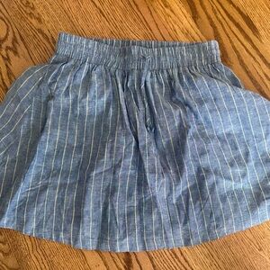 Dillard’s Copper Key Girls skirt- blue denim stripe
